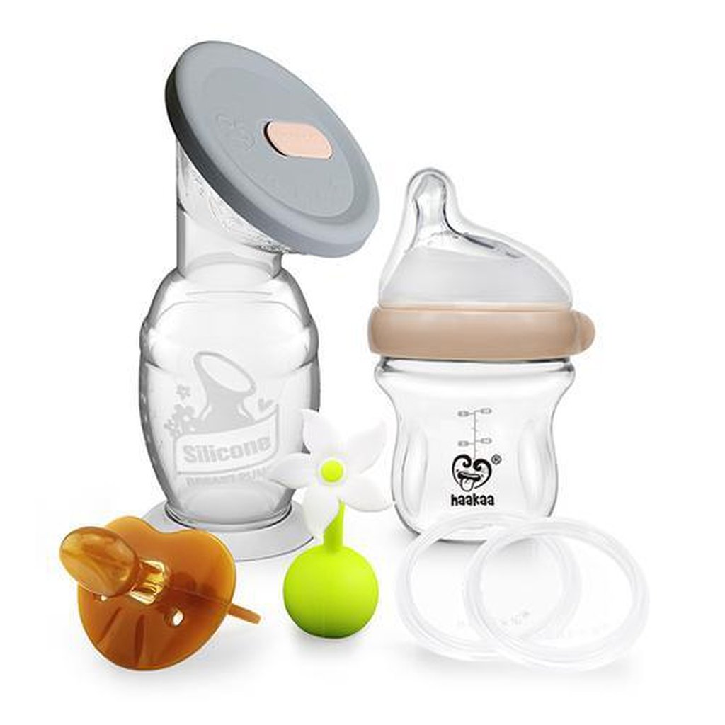 Haakaa Silicone Breast Pump  New Mum Starter Pack with 150ml Pump