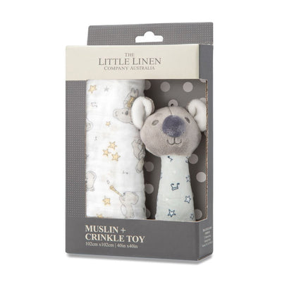 The Little Linen Company Muslin Crinkle Toy - Winkalotts