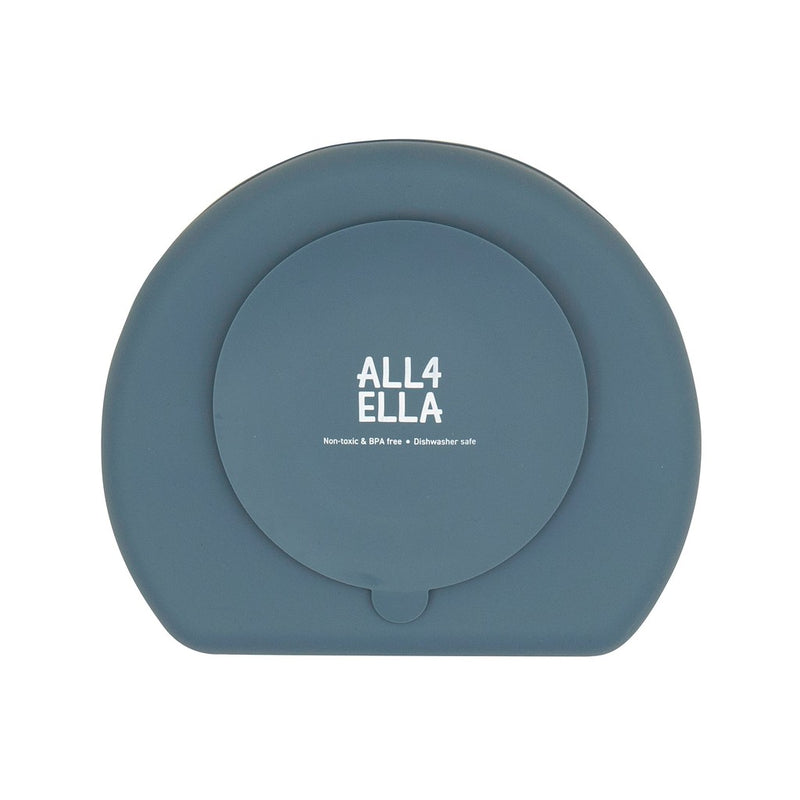 All4Ella - Silicone Plate with Straw & Spoon - Winkalotts