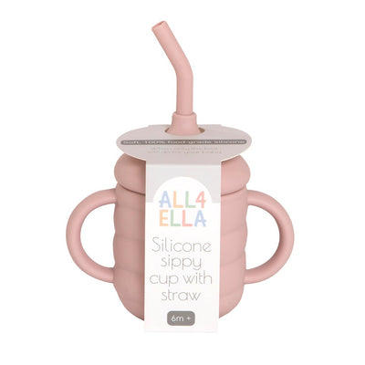 All4Ella - Silicone Sippy Cup with Straw - Winkalotts