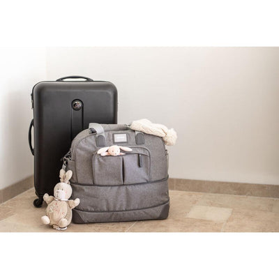 Beaba Amsterdam II Expandable Nappy Bag - Heather Grey - Winkalotts