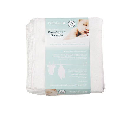 Baby First Pure Cotton Nappies - Winkalotts