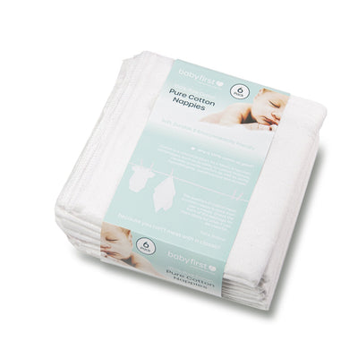 Baby First Pure Cotton Nappies - Winkalotts